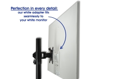VESA Adapter kompatibel mit Samsung M8 Smart Monitor Serie (LS32BM801, LS32BM80G, LS32BM80P) - 75x75mm