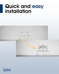 VESA Adapter kompatibel mit Samsung M8 Smart Monitor Serie (LS32BM801, LS32BM80G, LS32BM80P) - 75x75mm