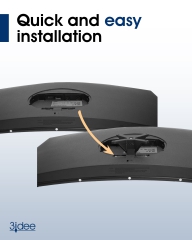 VESA Adapter kompatibel mit Samsung Monitor (U32R590, U32R592, U32R594, LU32R590, UR59C und mehr) - 75x75mm