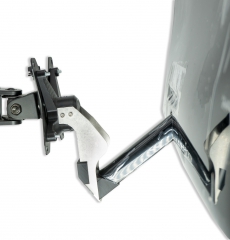 VESA Adapter kompatibel mit Viewsonic (VX2458) + Medion (AKOYA P52709) Monitor - 75x75mm