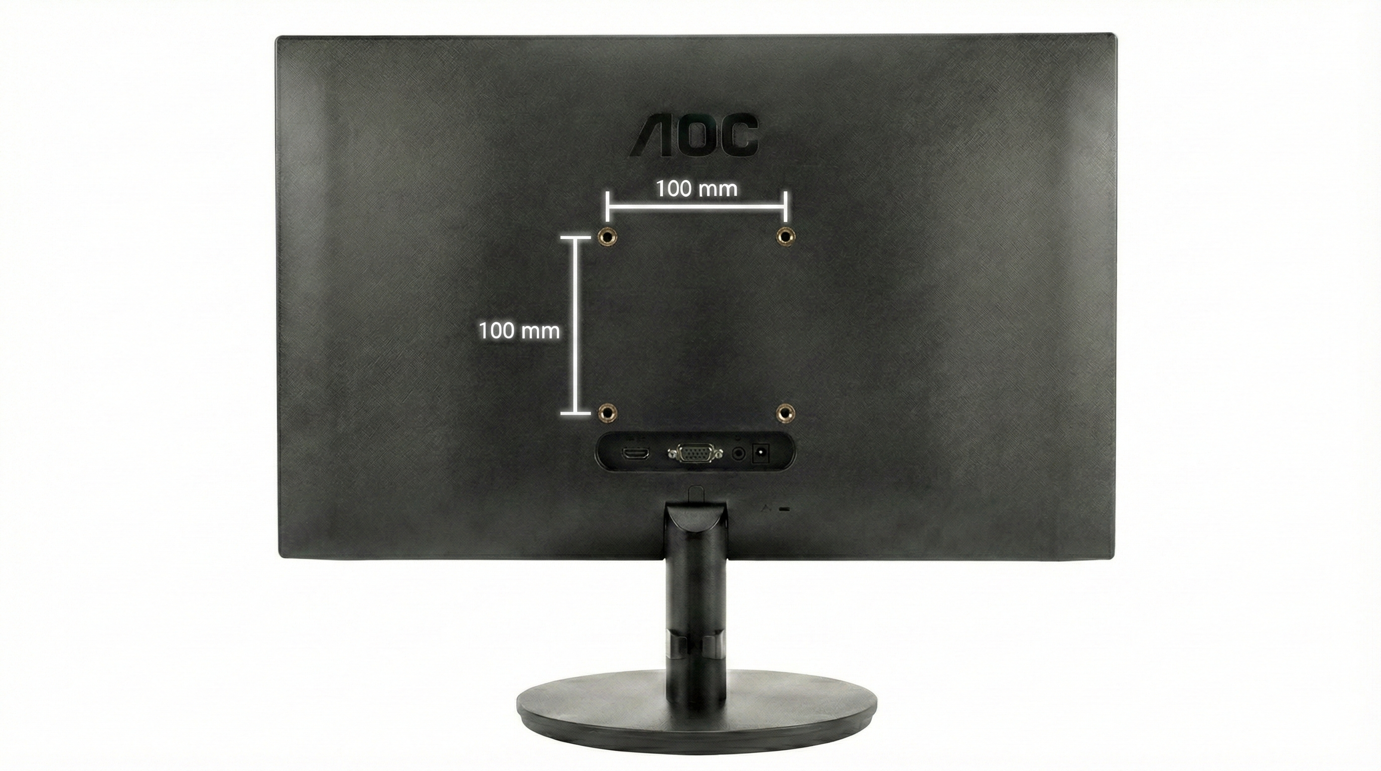 Technical drawing: Measure VESA distance